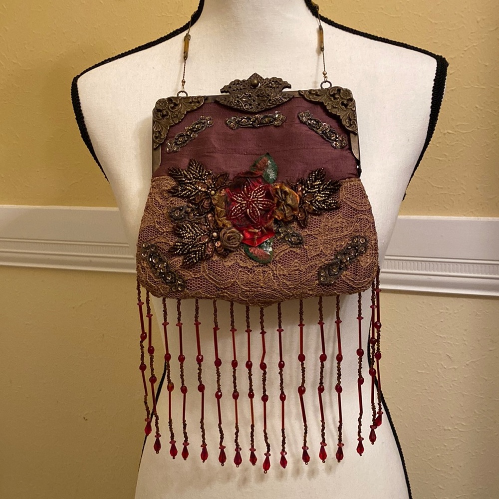 Wayne Kleski Victorian Vintage Beaded Sequin Purse; Never used; Sole owner.
